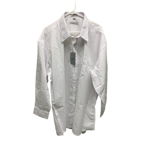 Gianfranco Ruffini White Button Down Shirt Size 34 NWT - Picture 1 of 8